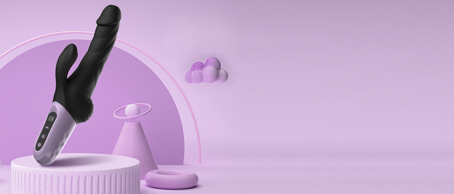 Вібратор для жінок з функцією удару - дildo, секс-іграшка для жінок та пар. 9 режимів вібрації та режим удару, G-точка та кліторальний масаж.