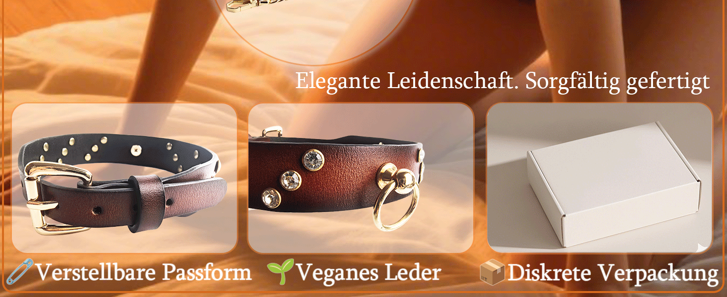 Шкіряне намисто з кільцем O SM, регульоване, для жінок, фетіш, сексуальна іграшка, обмежувач з повідком, ланцюги, дорослі, BDSM, флірт, бондж, шкіряне намисто для пар, жінок, чоловіків (колір: коричневий)