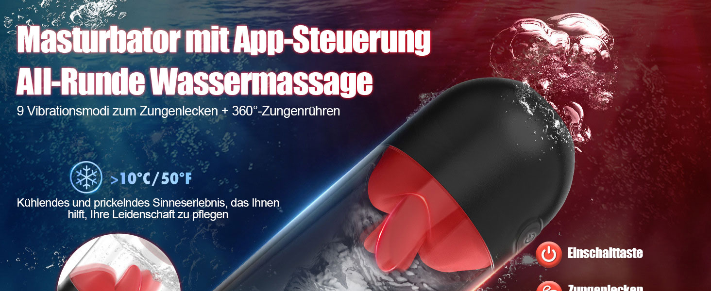 Електричний мастурбатор для чоловіків з 9 вібраціями та 360° змиканням язика, пеніс-насос, секс-іграшка