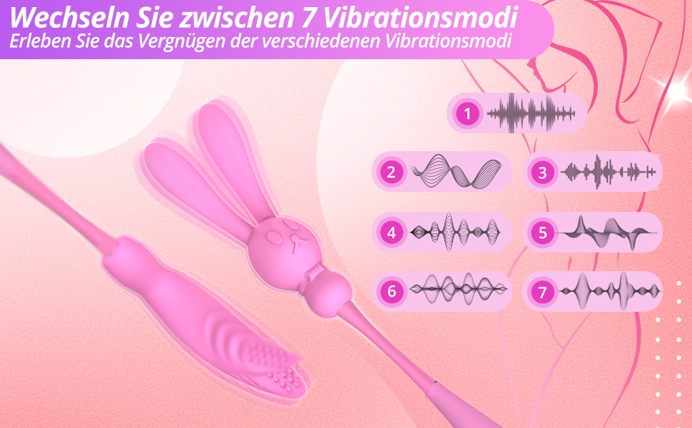 Вібратор Roluck тихий та потужний для стимуляції клітора та G-точки, з 3 змінними насадками, 7 режимів вібрації, водонепроникний, з силікону, для жінок, лесбійок