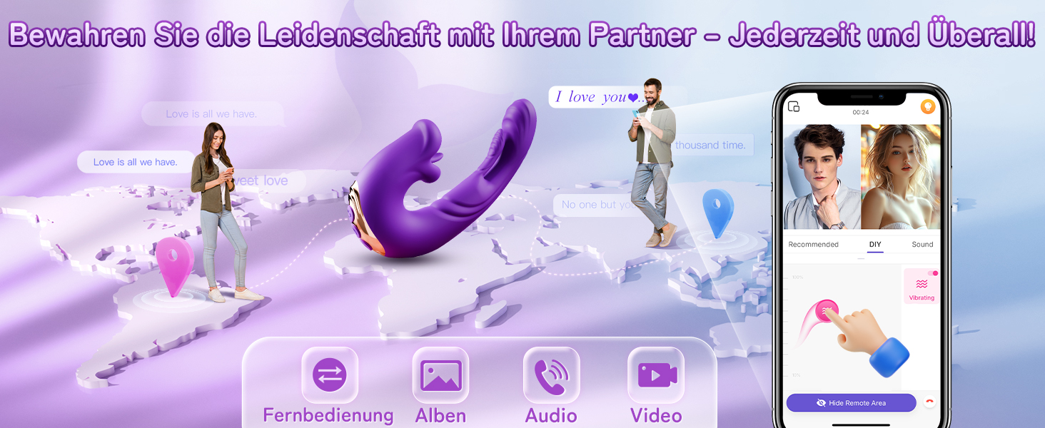 Набір вібраторів для жінок: дildo-вібратор, іграшки для дорослих з 5 режимами, стимуляція клітора