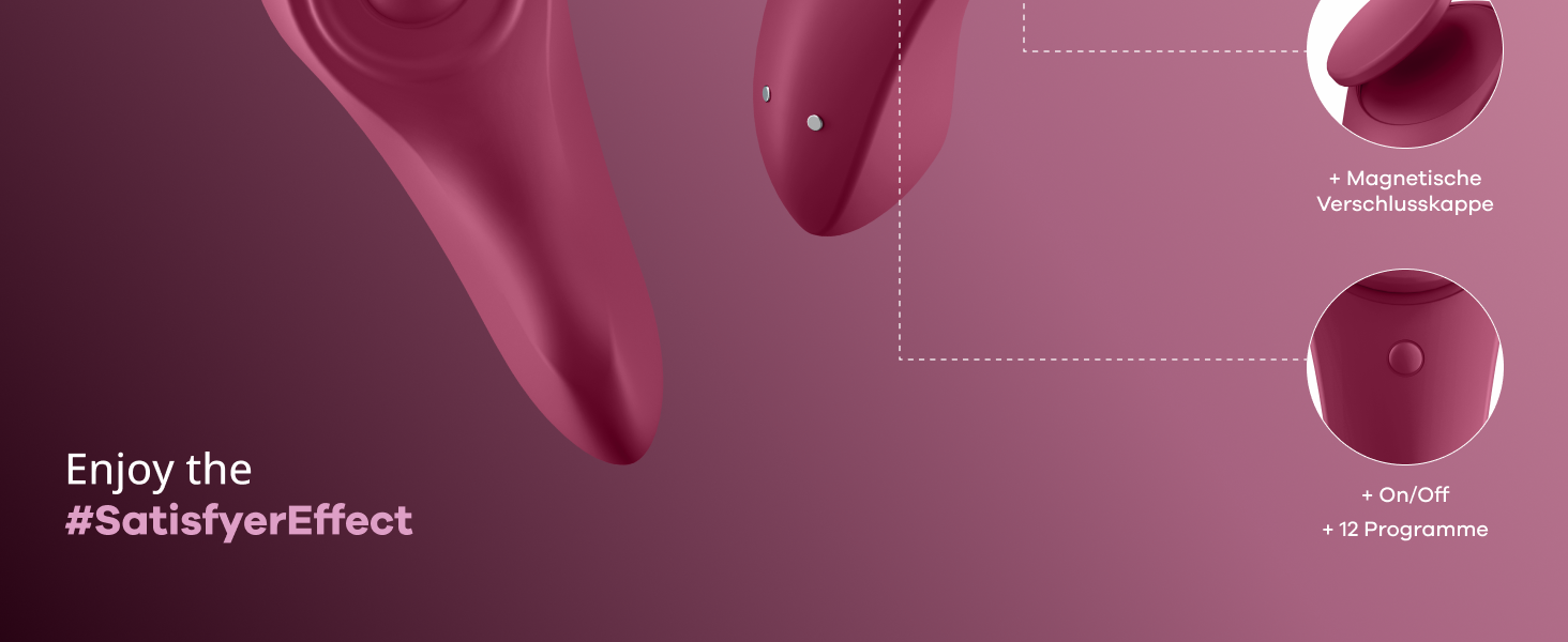 Вібратор Satisfyer Sexy Secret Connect App, 8,5 см: міні-вібратор з керуванням через додаток | Тихий, портативний | Для еротичної стимуляції