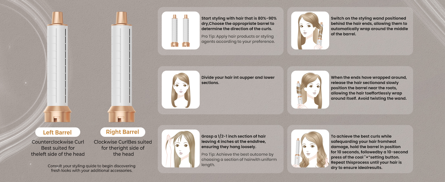 Набір стайлер для волосся 5 в 1 Haarstyler 1000W: фен, круглі щітки, вирівнювач та керлер для всіх типів волосся (чорний)