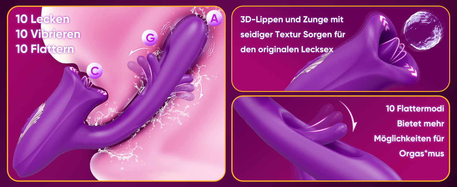 Вібратор для жінок з 10 режимами, стимулятор клітора та анальний секс-іграшка для пар