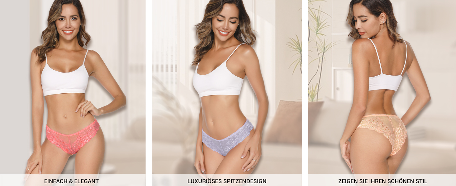 5 пар жіночих мереживних трусиків Танга. Зручні, дихаючі, мереживні трусики-сліпи для жінок. Розміри S-XL. Якісні жіночі трусики-бікіні.