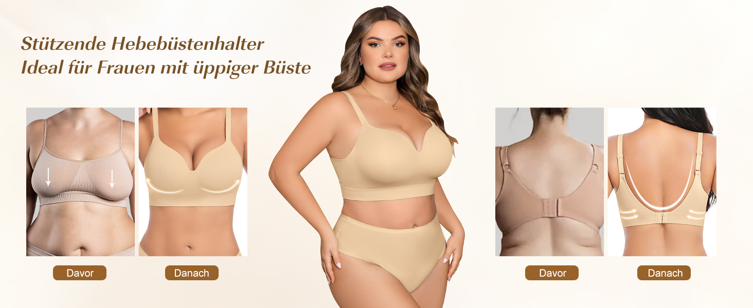 Натільний пуш-ап бюстгальтер для жінок без кісточок, бездротовий, з м'якою підтримкою, двошаровий чашечка, звичайні та великі розміри, V-подібний виріз, міцний бюстгальтер, чорний, S