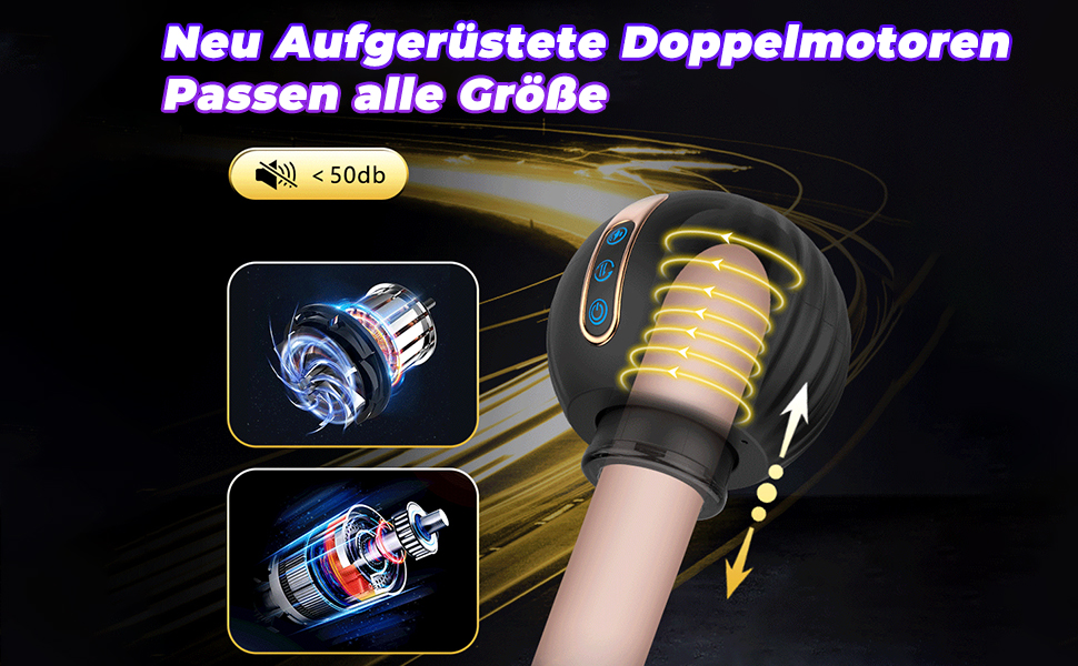 Електричний мастурбатор PQKuss з 8 вібраціями для чоловіків – автоматичний пеніс-вібратор, компактний, водонепроникний