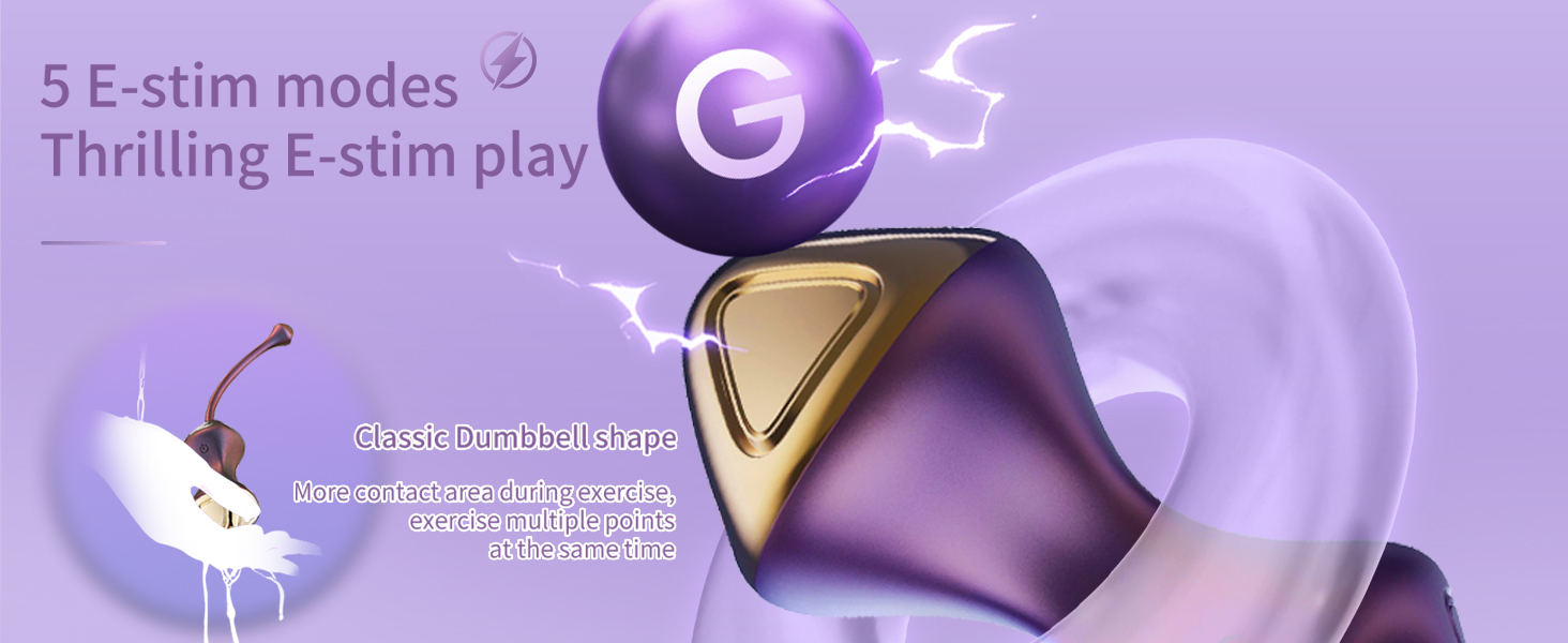 Електричний анальний вібратор Beckenbodentrainer для жінок з 5 рівнями шоку та 7 режимами вібрації. Стимулятор для вагіни та анусу, для пар. Колір: фіолетовий.