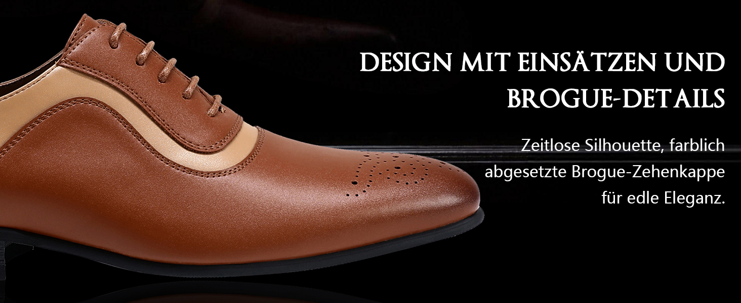 Чоловічі класичні туфлі YFFUSHI Oxford Brogues — офіційне бізнес-взуття, сіро-блакитні, розмір 40 EU