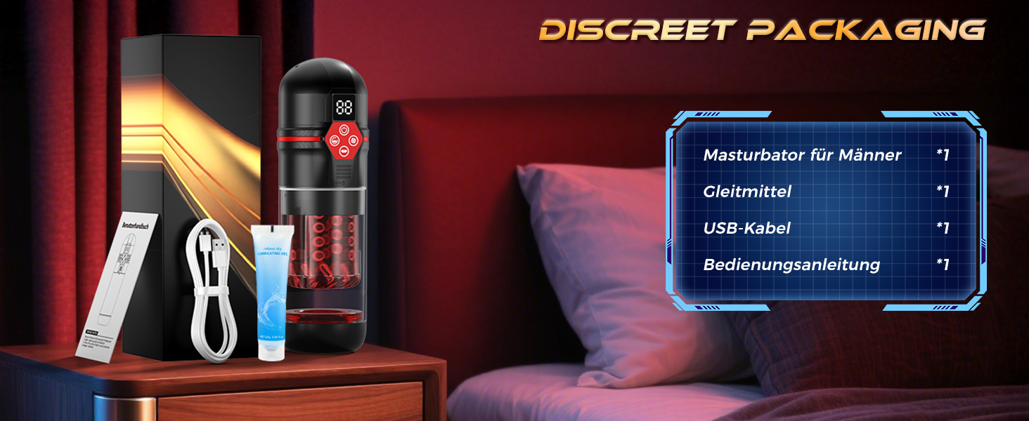 Електричний мастурбатор для чоловіків з вібрацією та функцією ковзання - стимулятор пеніса, секс-іграшка