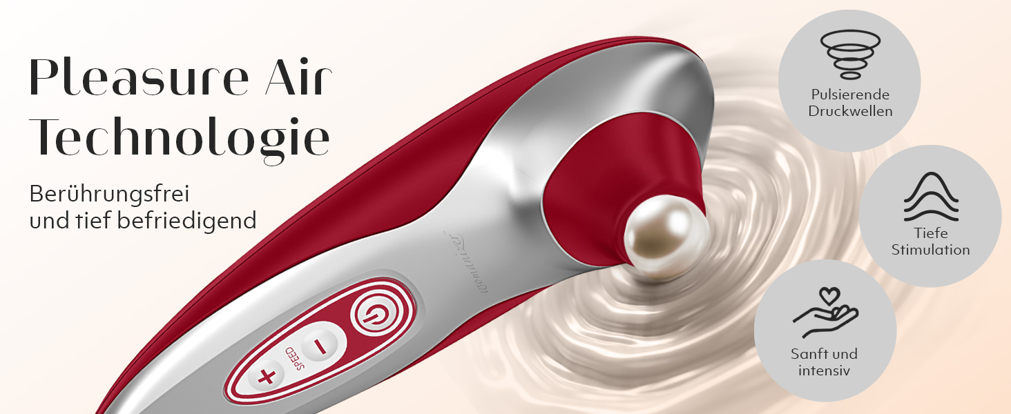 Womanizer Pro 40 - вібратор для клітора, жіночий секс-іграшка | 6 режимів, тихий, вологостійкий, червоний