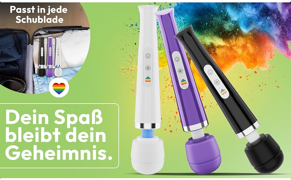 Вібратор-масажер Magic Wand для жінок – 20 режимів, 10 інтенсивностей, бездротовий, з силіконовою головкою, для кліторального масажу, секс-іграшка для пар та індивідуального використання (білий)