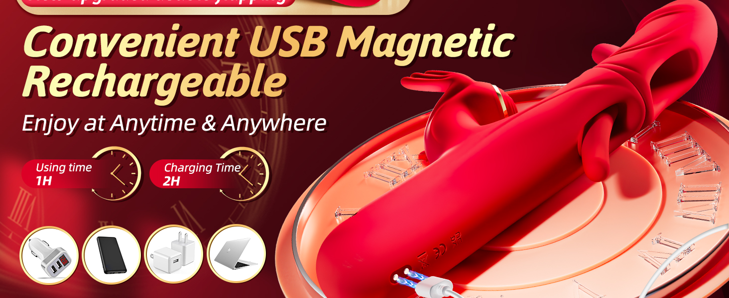 Вібратор для жінок Guspiun 4-в-1 з 7 режимів лизання та 10 вібрацій, стимулятор G-точки, кролик, для пар