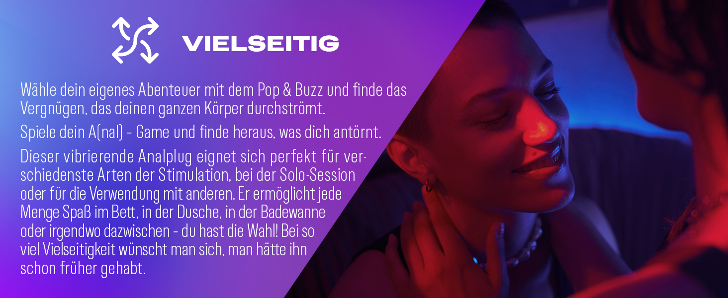 Анальний вібратор Durex Pop & Buzz - 7 режимів, USB-зарядка, вологостійкий, для жінок, чоловіків та пар