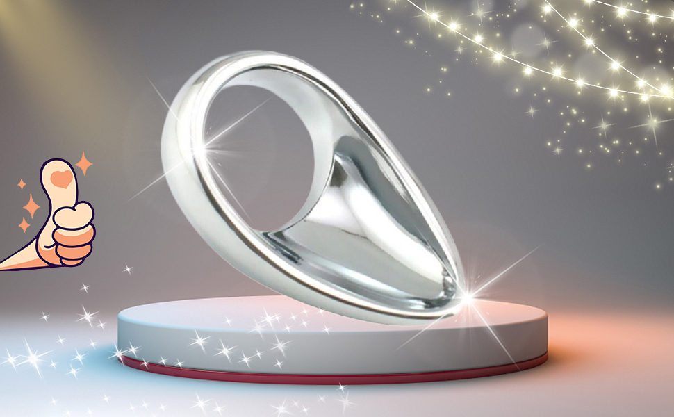 Кольця для пениса Jinqian EINZIGARTIGE Form - набір для чоловіків, сталь, розмір 40 мм