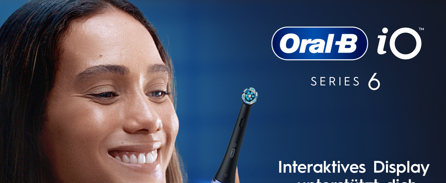 Електрична зубна щітка Oral-B iO Series 6 (Black Lava/Pink Sand), 5 режимів чищення, набір з 3 насадок та дорожнім футляром