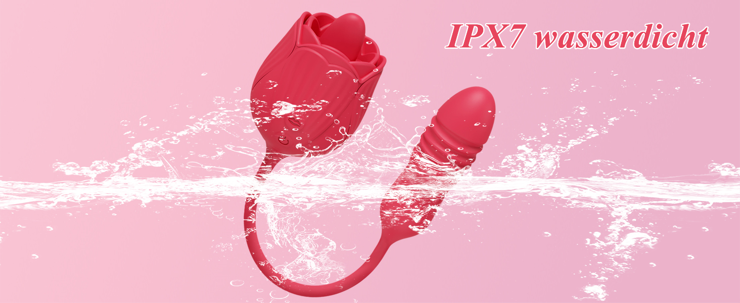 Вібратор для жінок Swing G-Spot з 10 режимами лизання та кусання, рожевий вібратор-дилда для стимуляції клітора, дорослий секс-іграшка для жінок та пар (GM23P-RD)