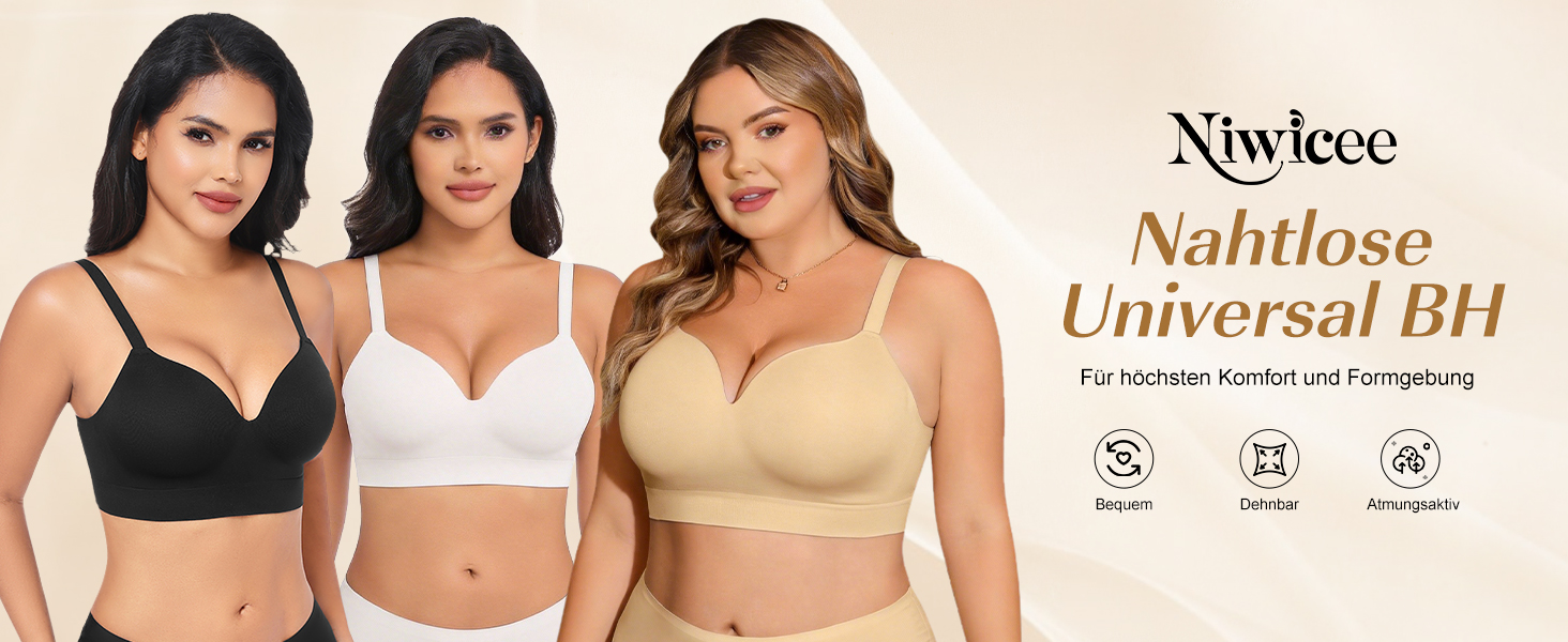 Натільний пуш-ап бюстгальтер для жінок без кісточок, бездротовий, з м'якою підтримкою, двошаровий чашечка, звичайні та великі розміри, V-подібний виріз, міцний бюстгальтер, чорний, S