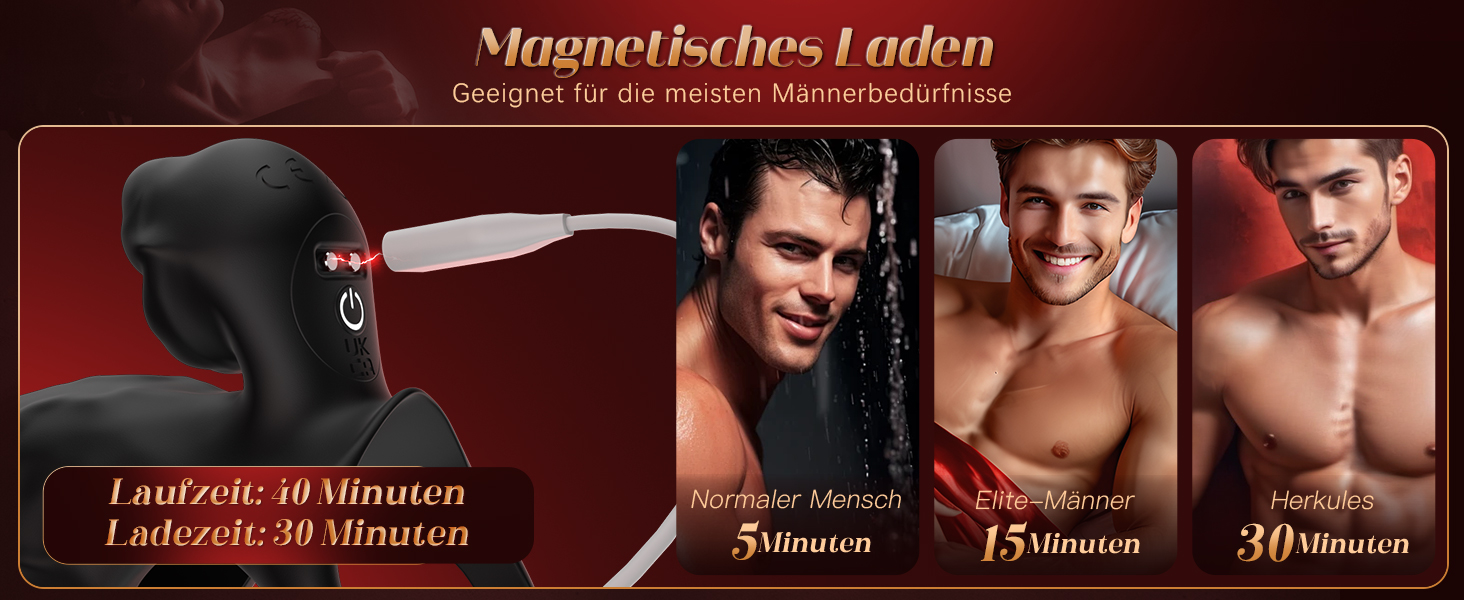 Пеніс-кільце Tagnaff з подвійною затримкою для пар: покращена стимуляція G-точки, 9 режимів, чорний