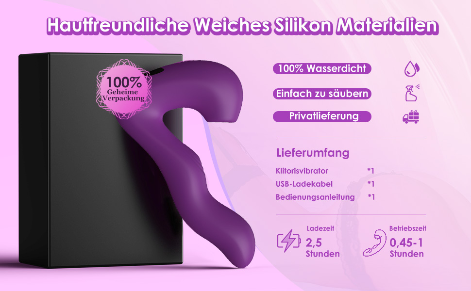 Вібратор-дзідло Yewuzer 3-в-1 з пультом керування (APP), секс-іграшка для жінок та пар, стимуляція G-точки, 10 режимів, вібратор-набір