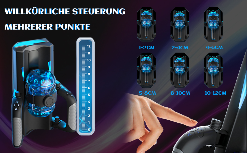 Електричний мастурбатор з подвійним руків'ям для чоловіків – реалістична вагіна, чорний колір