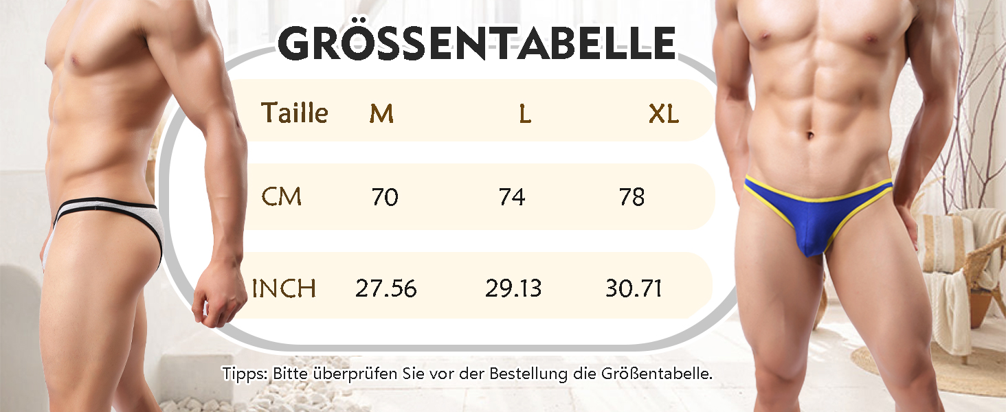 Танга чоловічі QiaTi, 8 шт. - чоловіча білизна, труси, сліпи, боксер