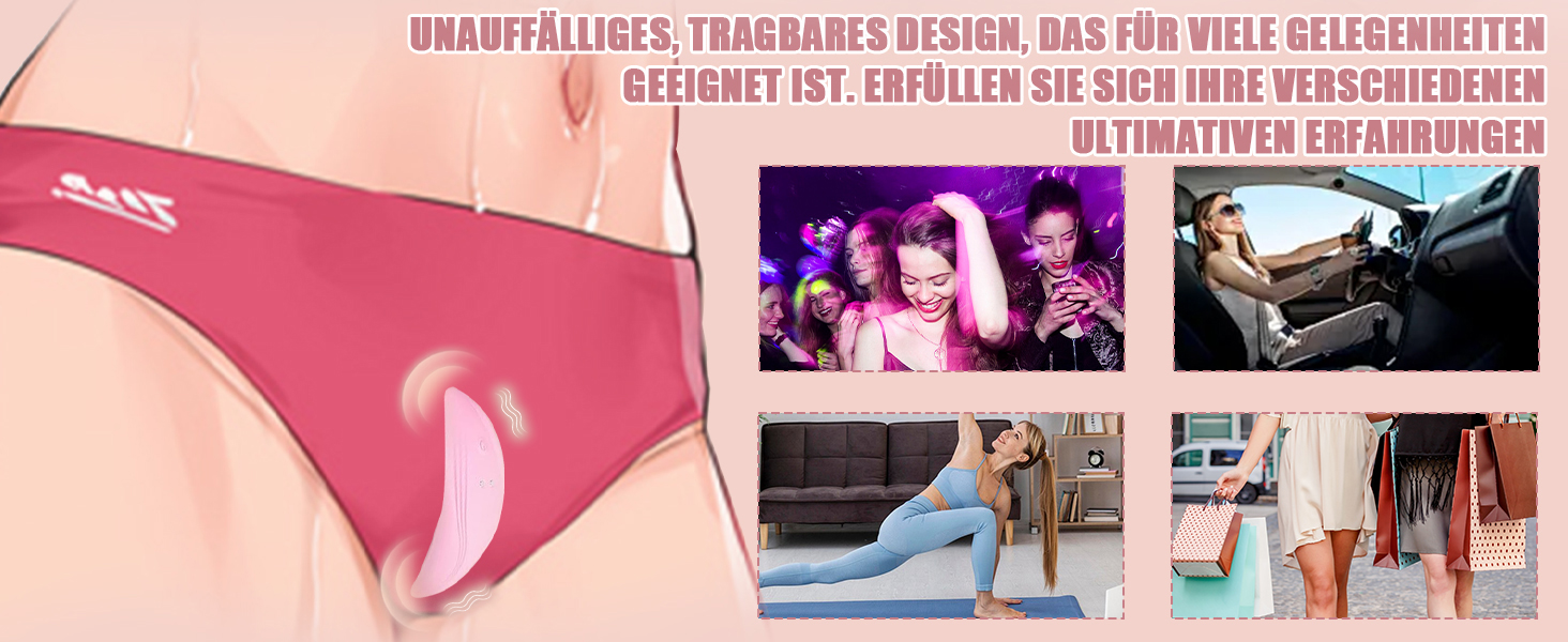 Вібратор-метелик TYDAY Ultradünn для жінок: 10 режимів, дистанційне керування, тихий, потужний стимулятор