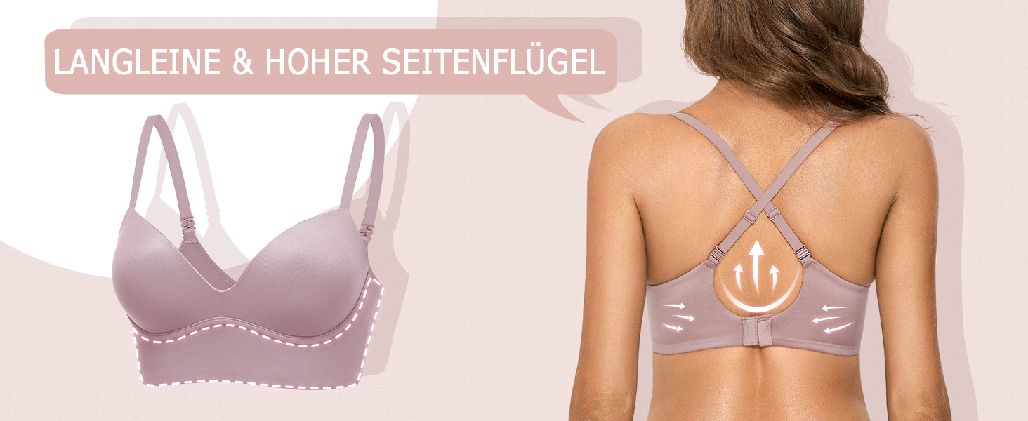 DOBREVA бюстгальтер без кісточок Push Up, T-shirt, BHS, з м'якою підтримкою, гладкий, 75B, бежевий