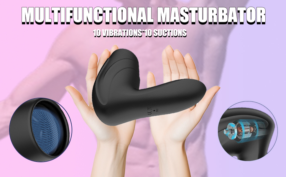 Електрична вакуумна помпа для чоловіків Guspiun з 10 рівнями всмоктування та 10 режимами вібрації. Масажер для ерекції, водонепроникний.