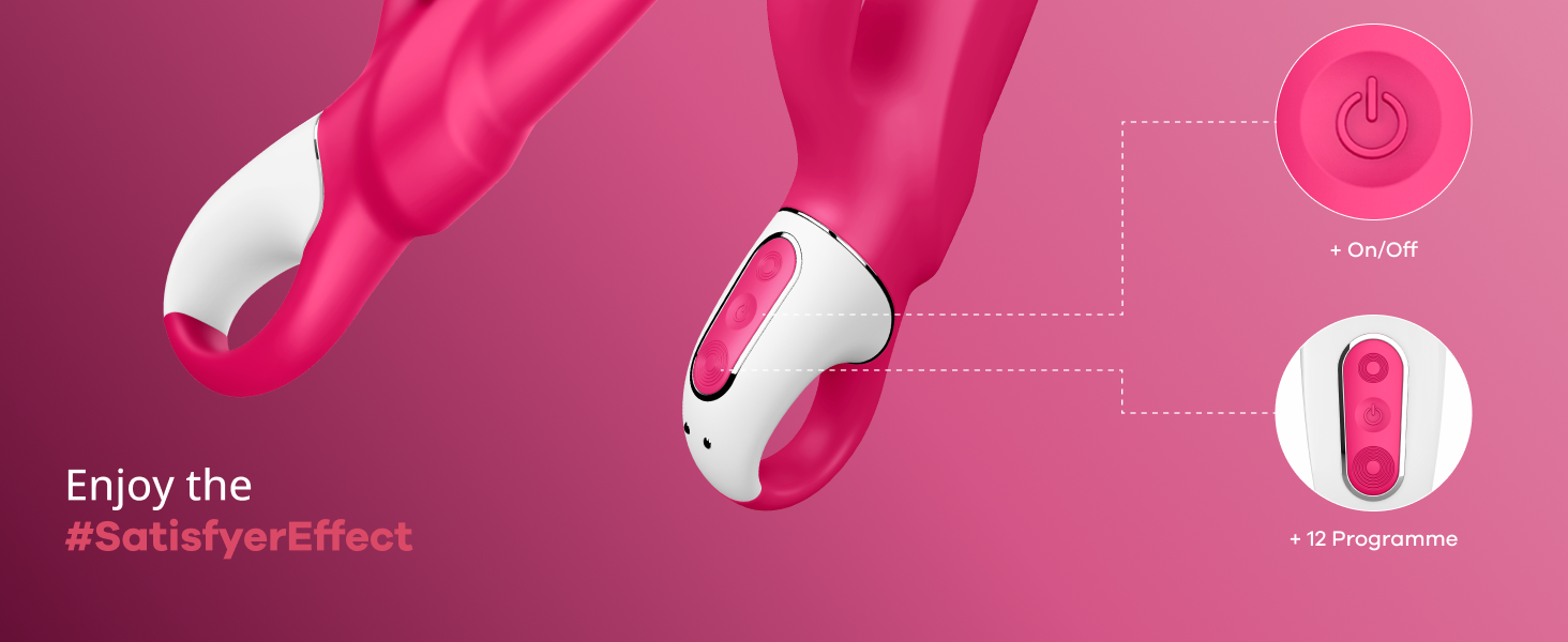 Вібратор Satisfyer Mr. Rabbit для стимуляції точки G та клітора, 12 режимів вібрації, водонепроникний (IPX7), зарядний