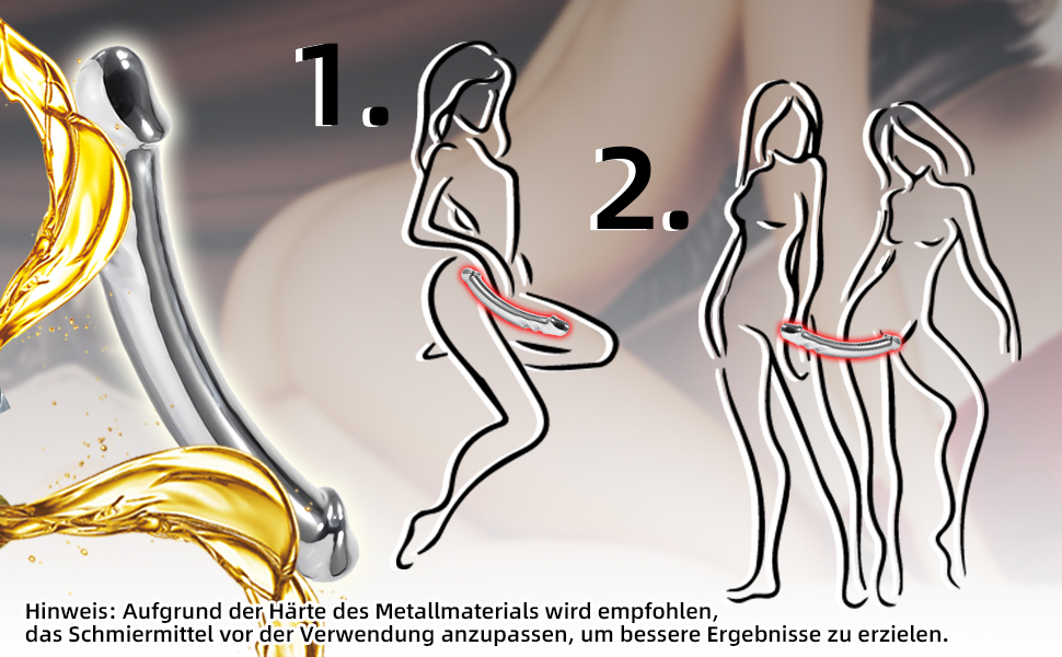 Анальний масажер для жінок Amazbee G-Spot, металевий дилда з двома головками для масажу, іграшки для пар, для чоловічої простати