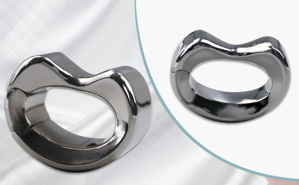 Кільце для статевого члена, нержавіюча сталь, для чоловіків, велике, срібне
