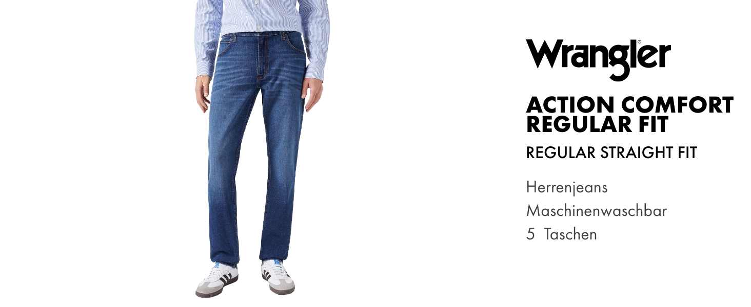 Чоловічі джинси Wrangler Foundation Regular Tapered Fit, колір Jagged Balancing Act, розмір 33W/30L