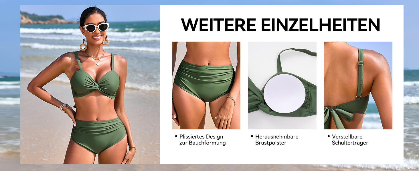 БІКІНІ жіночий комплект з високою талією, шорти з животом, пуш-ап, двочастинний купальник, сексуальний V-подібний виріз, модна пляжна мода, чорний