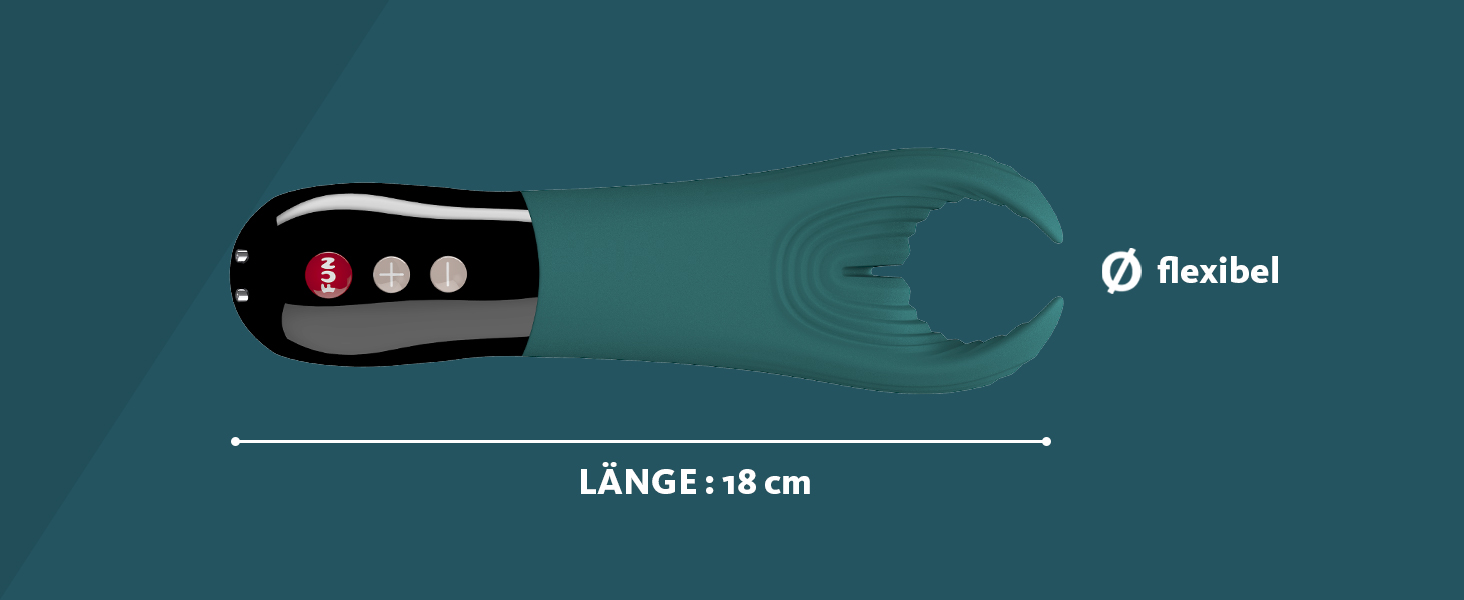 Вібратор для чоловіків FUN FACTORY Manta (Туркіс) – тихий та гнучкий секс-іграшка, мастурбатор, секс-іграшка для пар. Виготовлено з 100% медичного силікону, LOOP-ручка, 18 см (довжина), 3 см (діаметр), колір Deep Sea Blue, 1 шт.