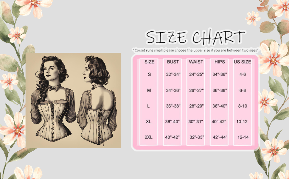 Корсет для фігури пісочний годинник Bslingerie, чорний, XL