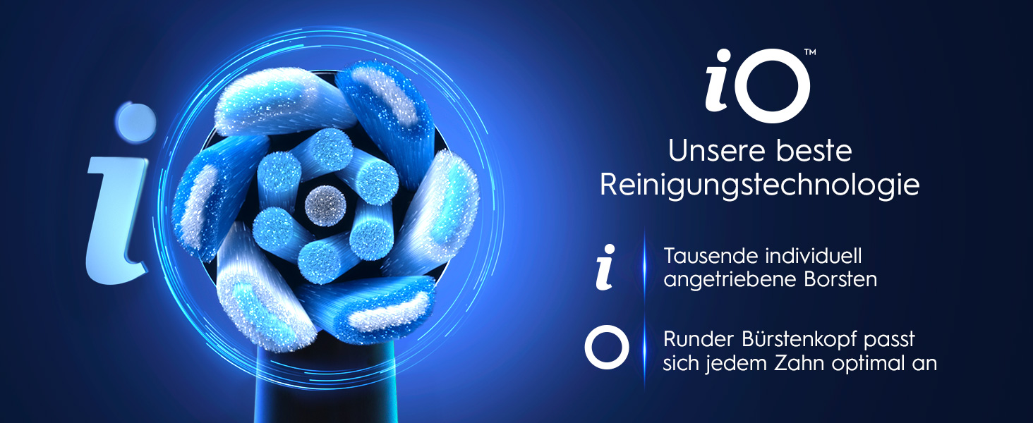 Електрична зубна щітка Oral-B iO Series 6 Black Lava: 5 режимів очищення, 3 насадки та дорожній футляр