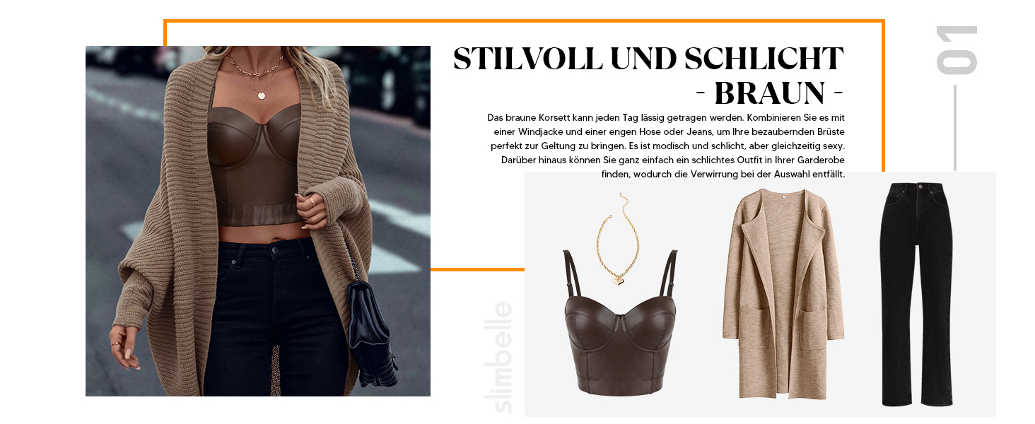 Топ SLIMBELLE з ефектом шкіри, чорний, без бретелек, корсетний, з пуш-ап ефектом (XXL)