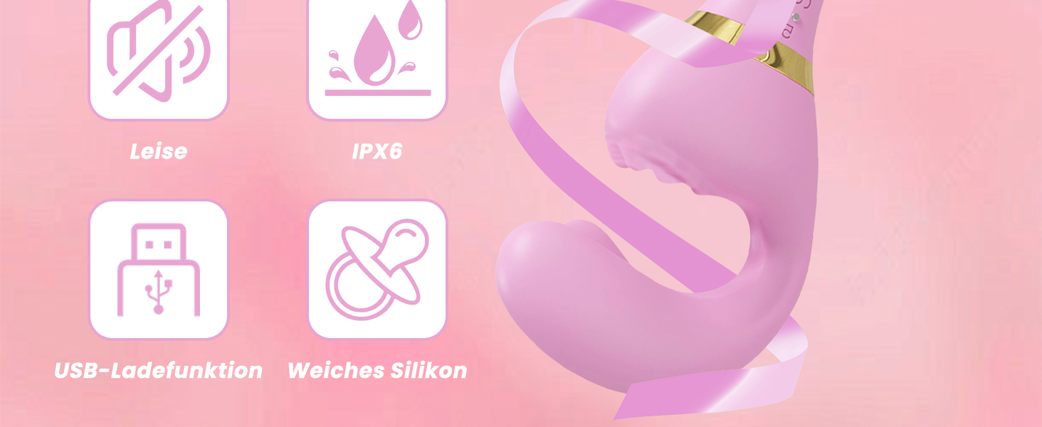 Вібратор для жінок ChicLSQ 2025 з 20 режимами вібрації (10+10), потужний та тихий, для особистого задоволення та парних ігор