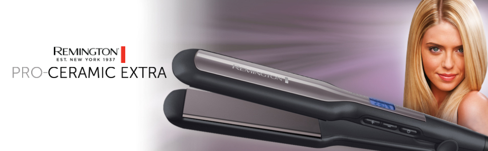 Випрямляч для волосся Remington Ceramic Straight S3500 з кераміко-турмаліновим покриттям, чорний