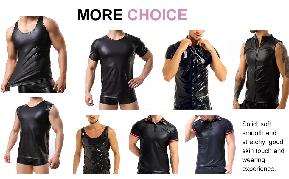 Чоловічий латексний боді Maeau, костюм з еластичної шкіри, чорний, XL