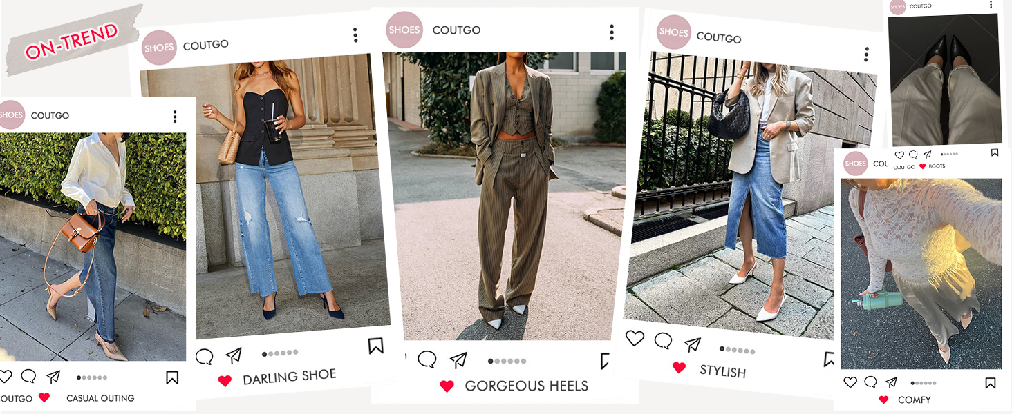 Жіночі туфлі-човники Coutgo з відкритим задником (Slingback), гострий носок, низький підбор Kitten Heel, чорні, розмір 38 EU