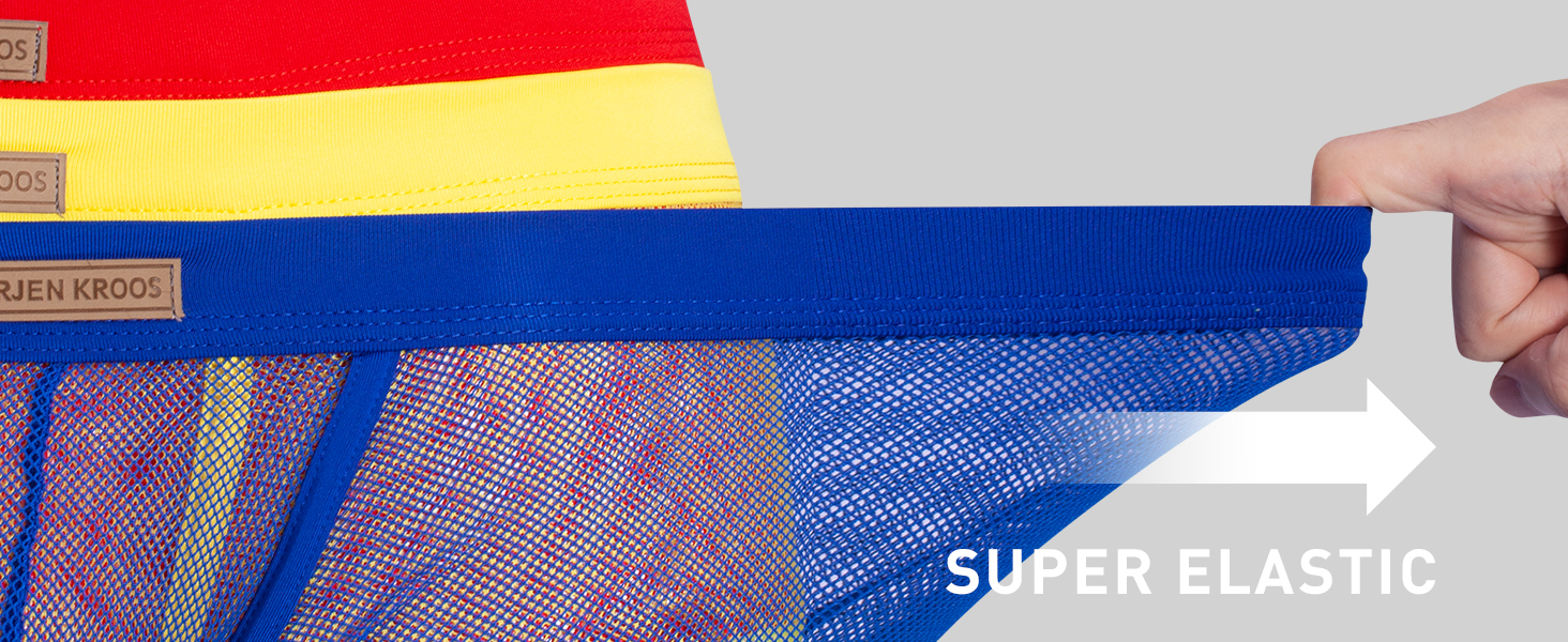 Боксер чоловічий Casey Herren, прозорий, сітка, низька талія, ретро, 6 шт.