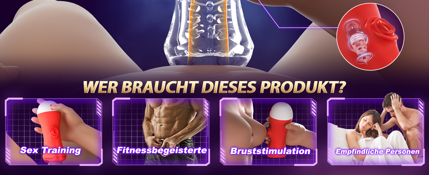 Електричний мастурбатор для чоловіків Pangpangmi з 9 режимами вібрації та функцією лізірування – іграшки для дорослих