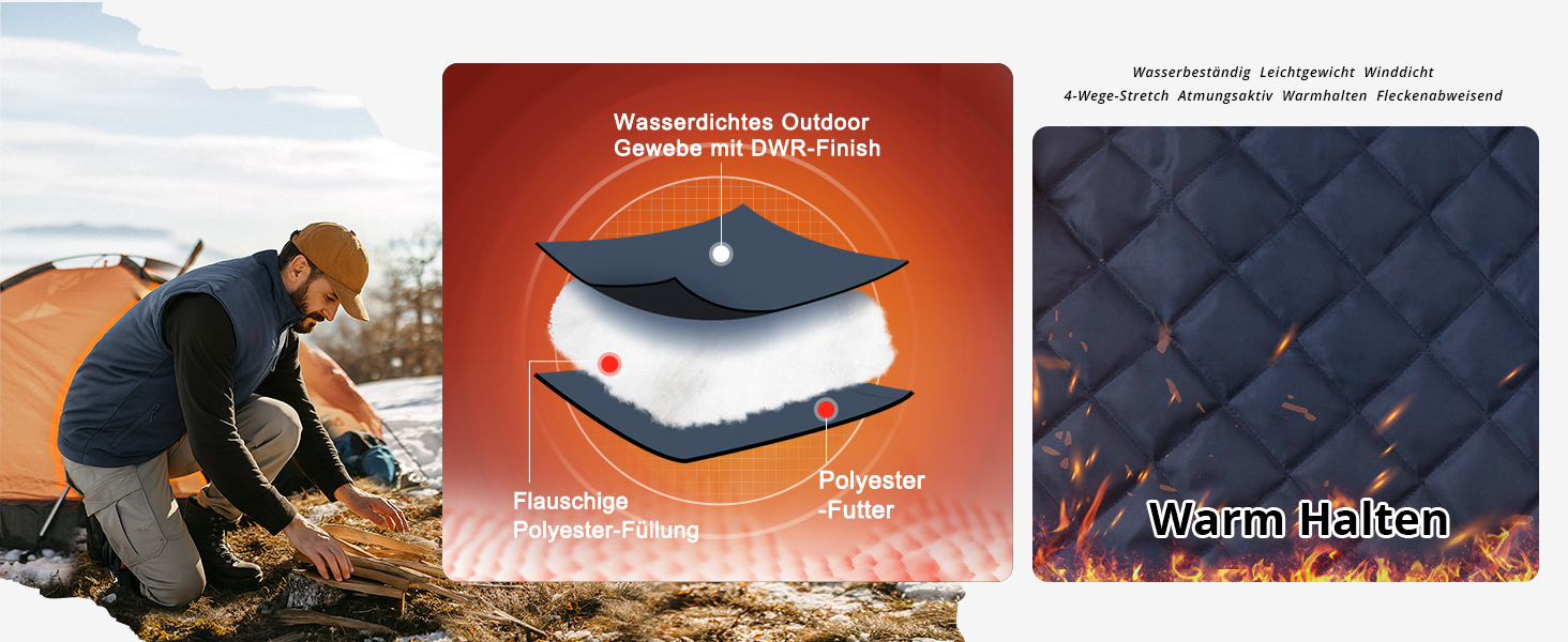 Чоловічий жилет Outdoor Ventures Softshell з утеплювачем, водовідштовхуючий та вітрозахисний, для бігу, їзди на велосипеді та походів, чорний, XL
