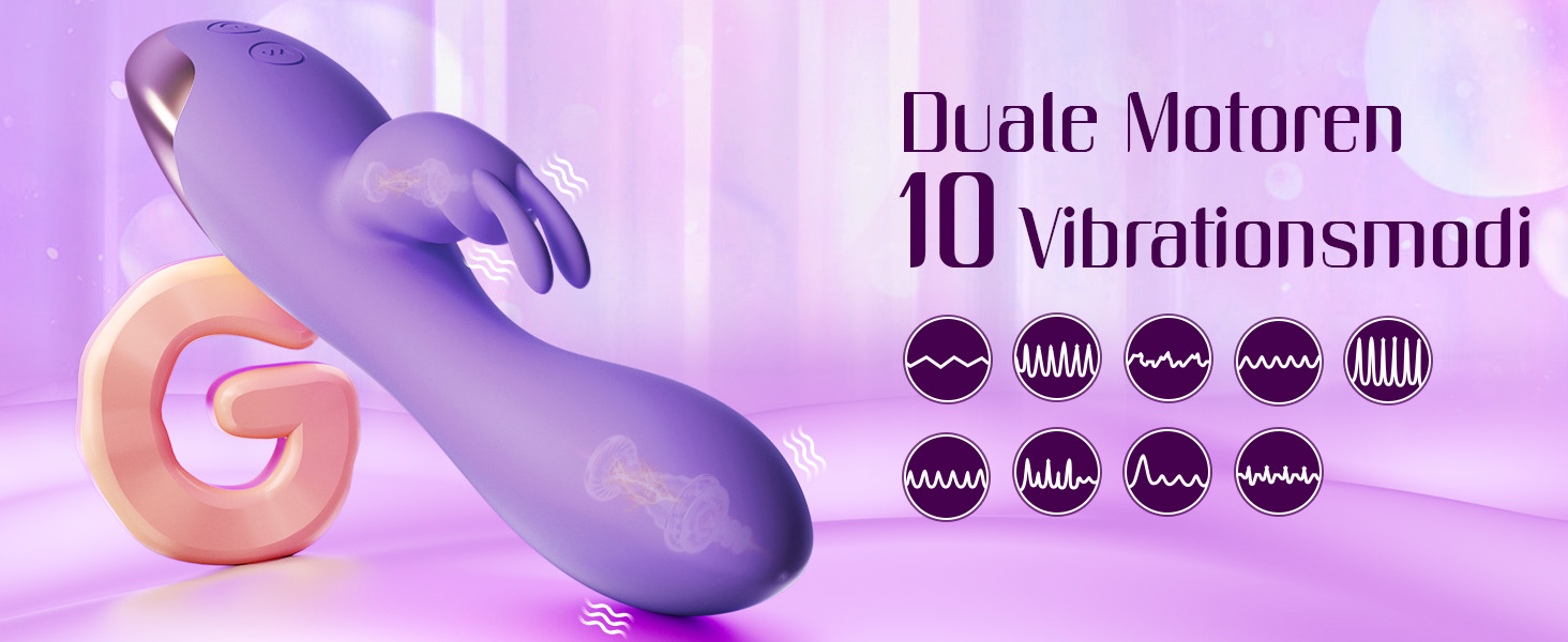 Вібратор для жінок: набір сексуальних іграшок з 10 режимами, G-spot, кліторальний дildo, кольори: чорний, фіолетовий