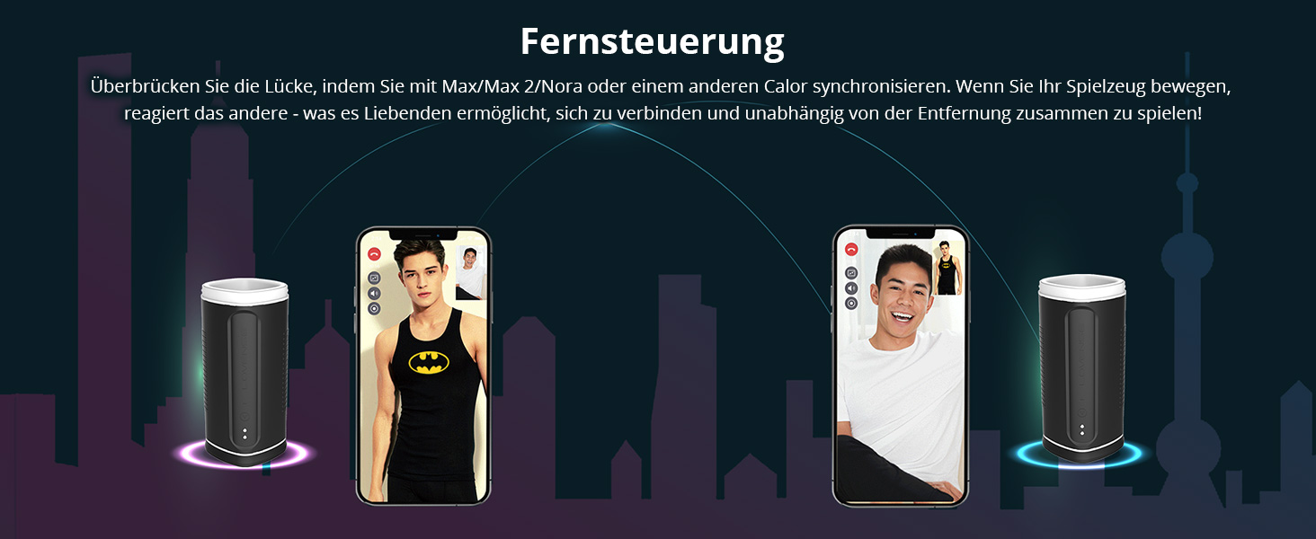 LOVENSE Calor Bluetooth - чоловічий мастурбатор з глибоким керуванням, автоматична вібрація, підігрів, секс-іграшка для чоловіків