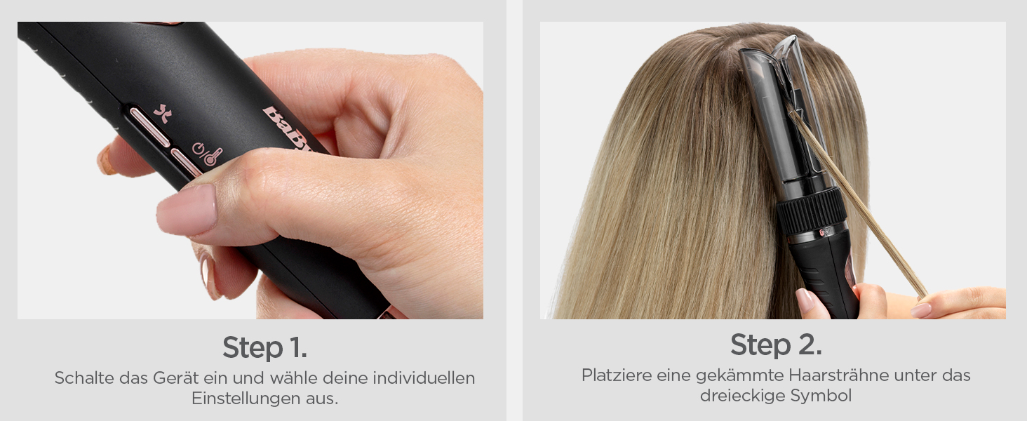 Автоматичний стайлер для локонів BaByliss Curl Secret Lite C1031E, 19 мм, 5 рівнів температури до 210°C, чорний з рожевим золотом
