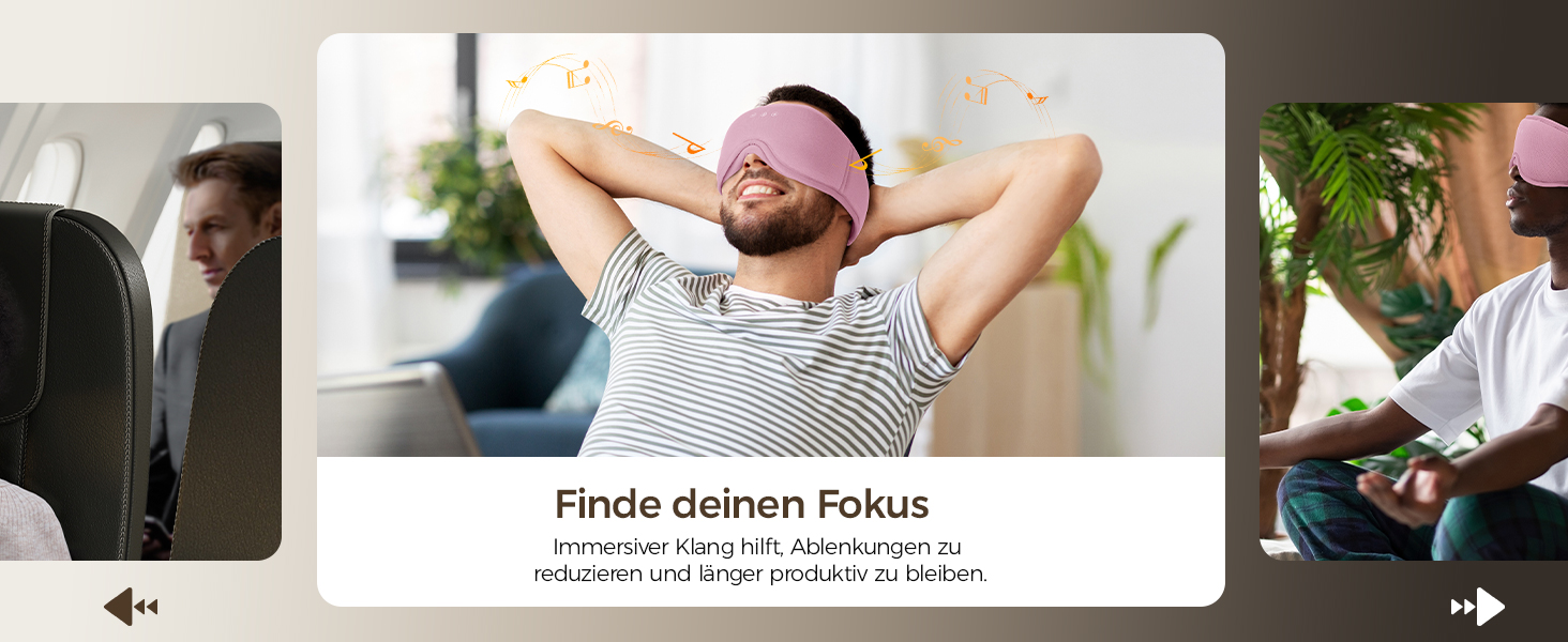 Bluetooth-маска для сну LOVE EYE для тих, хто спить на боці, з ультратонкими навушниками, дихаюча бавовняна тканина, червона
