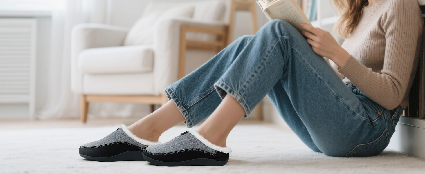 Ортопедичні капці V.Step з підтримкою склепіння стопи для людей з плантарним фасціїтом, 38 EU, сірі
